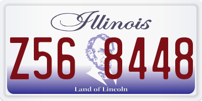 IL license plate Z568448