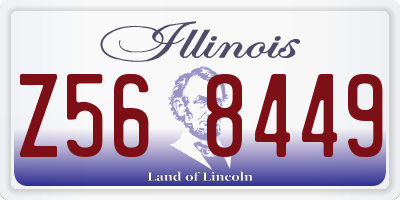 IL license plate Z568449