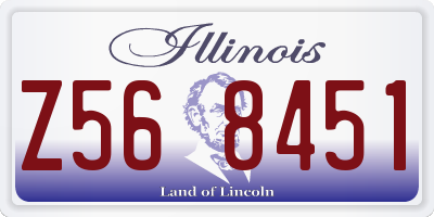 IL license plate Z568451