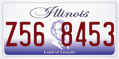 IL license plate Z568453