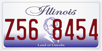 IL license plate Z568454