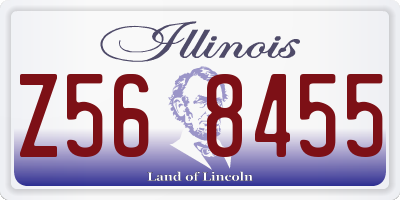 IL license plate Z568455