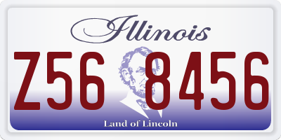 IL license plate Z568456