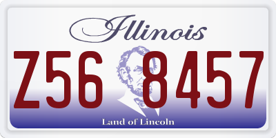 IL license plate Z568457