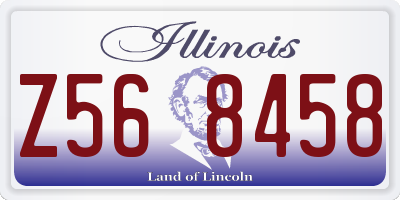 IL license plate Z568458