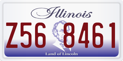 IL license plate Z568461