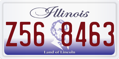IL license plate Z568463