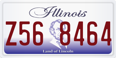 IL license plate Z568464