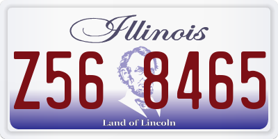 IL license plate Z568465