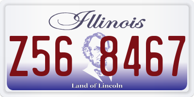IL license plate Z568467