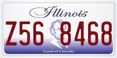 IL license plate Z568468
