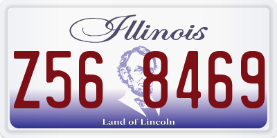 IL license plate Z568469