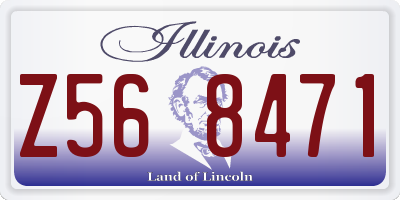 IL license plate Z568471
