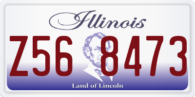 IL license plate Z568473