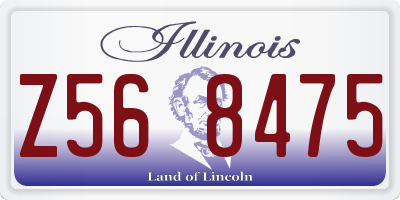 IL license plate Z568475
