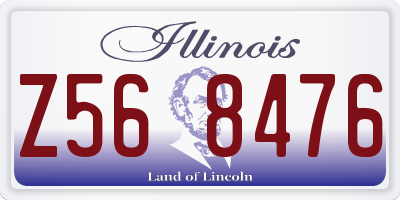 IL license plate Z568476