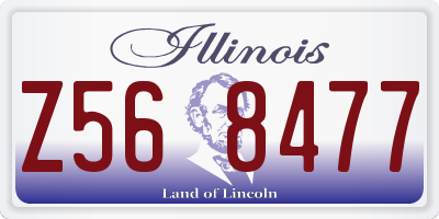 IL license plate Z568477