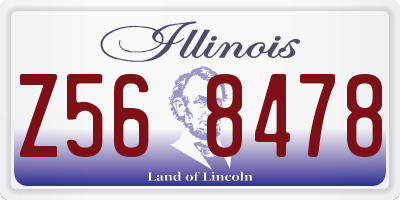 IL license plate Z568478