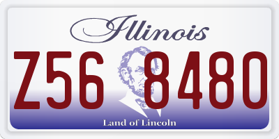 IL license plate Z568480