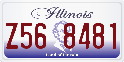 IL license plate Z568481