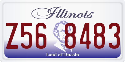 IL license plate Z568483