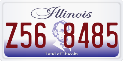 IL license plate Z568485