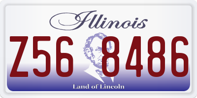 IL license plate Z568486