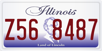 IL license plate Z568487