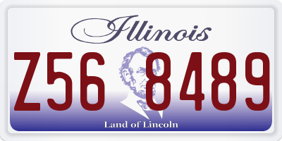 IL license plate Z568489