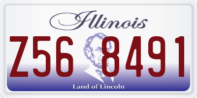 IL license plate Z568491