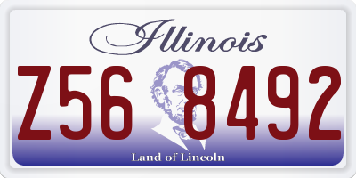 IL license plate Z568492