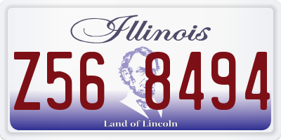IL license plate Z568494