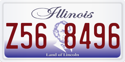 IL license plate Z568496