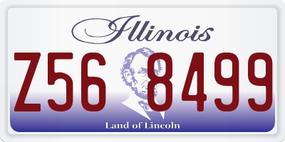 IL license plate Z568499
