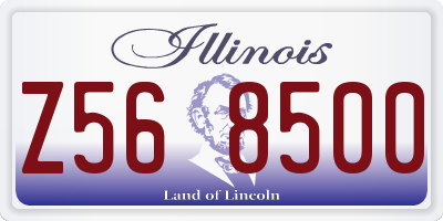 IL license plate Z568500