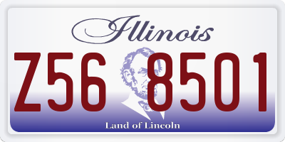 IL license plate Z568501
