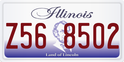 IL license plate Z568502
