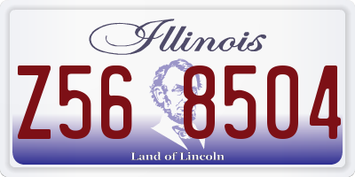 IL license plate Z568504