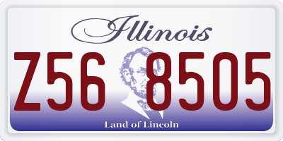 IL license plate Z568505