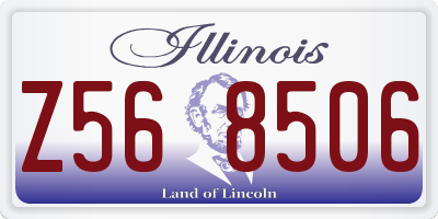 IL license plate Z568506