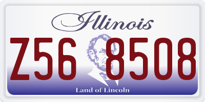 IL license plate Z568508