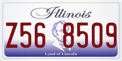 IL license plate Z568509