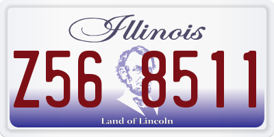 IL license plate Z568511