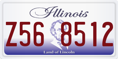 IL license plate Z568512