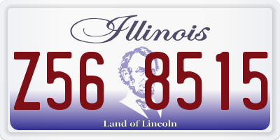 IL license plate Z568515