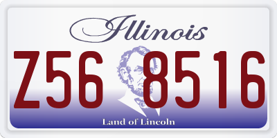 IL license plate Z568516