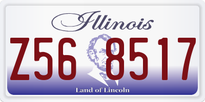 IL license plate Z568517