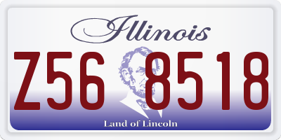 IL license plate Z568518