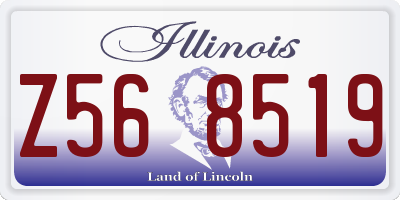 IL license plate Z568519