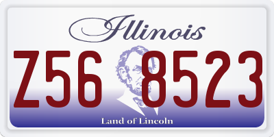 IL license plate Z568523
